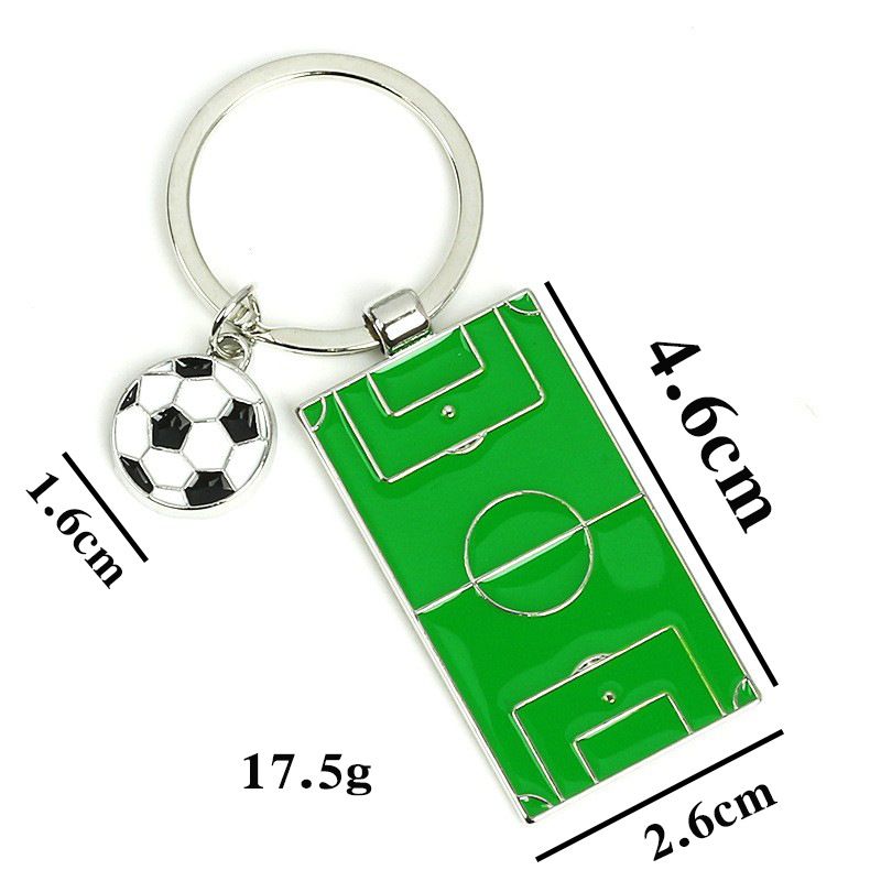 Unisex Metal alloy key chain Team souvenir Creative Gift Football field key chain pendant_maomaolike.com