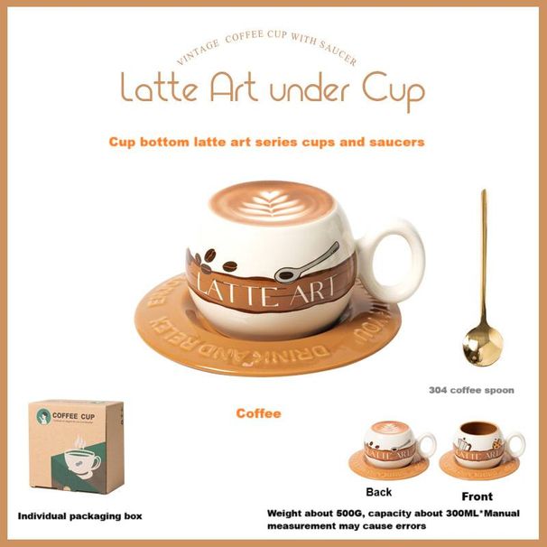 Cup Bottom Pull Flower Cup Creative Gift Couple Home With Spoon Milk Cute Ceramic Panda Coffee Cup And Saucer Set_maomaolike.com