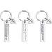 Cross-border English letter metal pendant DIY hand-engraved keychain creative school bag car key pendant_maomaolike.com