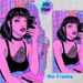 Anime Girl Selfie Painting Poster, Vibrant Neon Cyber-Style Bathroom Scene Poster, Eye-catching Trendy Decor For Bedroom, Living Room_maomaolike.com
