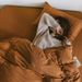 INS Japanese Style Solid Knitted Four-Piece Set Skin-Friendly Naked Sleep Plain Color Double Stitched Jersey Cotton Sheet Bed Skir_maomaolike.com