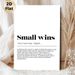 Small Wins Motivational Painting Poster, Minimalist Typography Inspirational Text Poster, Uplifting Daily Reminder Ideal For Home Office, Living Room_maomaolike.com
