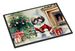 Shih Tzu Cozy Christmas Doormat Front Door Mat Indoor Outdoor Rugs For Entryway, Non Slip Washable Low Pile, 24H X 36W_maomaolike.com