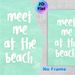 Beach Quote Painting Poster, Soft Turquoise Ocean Background With Handwritten-style White Text Poster, Relaxing Coastal Vibe Ideal For Bedroom, Living_maomaolike.com