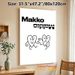 Makko Cartoon Heart Emotion Painting Poster, Minimalist Black & White Line-art Poster, Expressive Contrasting-mood Heart Figures, Chic Wall Decor_maomaolike.com
