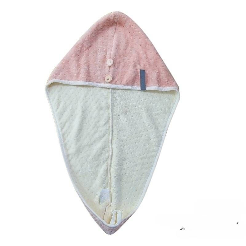 Two Color Antibacterial Fleece Water Absorbing Dry Hair Cap Towel_maomaolike.com