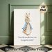 Motivational Rabbit Painting Poster, Soft Watercolor Rabbit In Blue Coat Poster, Uplifting Inspirational Quote Wall Decor For Bedroom & Living Room_maomaolike.com