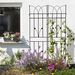 4 Pack Metal Garden Trellis 71" X 17.7" Rustproof Trellis For Climbing Plants Outdoor Flower Support Black_maomaolike.com