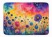Scabiosa In Color Memory Foam Kitchen Mat Machine Washable Anti-Fatigue Mat Cushion Comfort Bath Mat Or Kitchen Rug_maomaolike.com