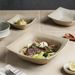 Unglazed Earthenware Square Retro Ceramic Serving Western Soup Salad Bowl Plate Cold Snack Dipping Sauce Dish_maomaolike.com