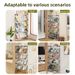 Slim Slanted Shoe Rack, Multi-Tier Space-Saving Shoe Storage Organizer, Thin Narrow Entryway Shoe Shelf, Freestanding Lightweight Shoe Holder_maomaolike.com