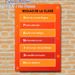 Spanish Classroom Rules Painting Poster, Vibrant Orange-toned Structured Text Poster, Clearly Outlines Classroom Conduct Guidelines To Maintain_maomaolike.com