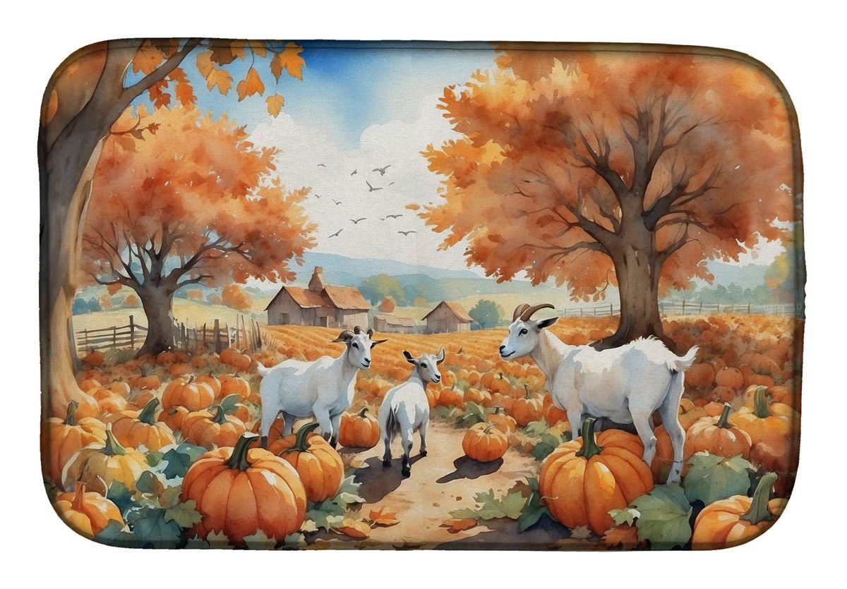 Autumn Goats Dish Drying Mat Absorbent Dish Drying Mat Pad For Kitchen Counter Dish Drainer Mat For Countertop, 14 X 21", Multicolor_maomaolike.com