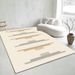 Living Room Rug,Large Rug,Oversized, Gold Leaves Design,Bedroom Rug,Soft And Thick, Machine Washable, Thickened Rug, Bedside Rug,Decorative Indoor Rug_maomaolike.com
