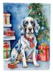 English Setter Christmas Reindeer House Flag Large Porch Sleeve Pole Decorative Outside Yard Banner Artwork Wall Hanging, Polyester, House Size, Multicolor_maomaolike.com