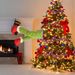 Holiday Grinch Green Tree Decoration Santa Claus Elf Leg Christmas_maomaolike.com