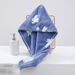 Fleece Cartoon Bunny Jacquard Towel Bath Towel Shower Cap Bathrobe Ladies Household Six Piece Set_maomaolike.com
