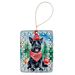 Scottish Terrier Christmas Porcelain Ornament Christmas Tree Hanging Decorations For Home Christmas Holiday, Rectangle, Gift, Multicolor_maomaolike.com