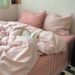 Wholesale INS Japanese Simple Mixed Thin Striped Pure Four-Piece Nordic Style Full Yarn-Dyed Washed Cotton 4-Piece Set_maomaolike.com