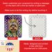 Yorkshire Terrier King Of Mardi Gras Porcelain Ornament Christmas Tree Hanging Decorations For Home Christmas Holiday, Rectangle, Gift, Multicolor_maomaolike.com