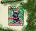 Scottish Terrier Christmas Porcelain Ornament Christmas Tree Hanging Decorations For Home Christmas Holiday, Rectangle, Gift, Multicolor_maomaolike.com