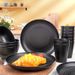 16-PC Unbreakable Plastic Dinnerware Set Microwave & Dishwasher Safe Plates Bowls Cups | Heavy Duty Home/Commercial Use_maomaolike.com