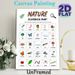 Nature Scavenger Hunt Painting Poster, Vibrant Cartoon Nature Elements Poster, Practical Checklist To Track Found Items For Outdoor Adventures And_maomaolike.com