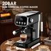 20 BAR Slim Espresso Machine With Milk Frother, Cup Warmer, 43 OZ Detachable Tank, For Espresso, Americano, Latte, Space-Saving, Screen Button, Black, Resale Prohibited_maomaolike.com