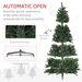 9ft Artificial Christmas Tree, Xmas Tree With 2132 Branch Tips, Auto Open, Holiday Décor With Steel Base For Home Office, Green_maomaolike.com