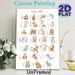 German Animal Alphabet Painting Poster, Soft Watercolor Cute Animal & Letter Poster, Assists With German Alphabet Learning, Ideal For Study Room_maomaolike.com