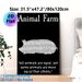 Animal Farm Themed Painting Poster, Monochrome Text-formed Pig Silhouette Poster, Iconic Literary Quote Design, Ideal For Home Study And Living Room_maomaolike.com