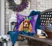 English Cocker Spaniel King Of Mardi Gras Throw Pillow Machine Washable, Indoor Outdoor Decorative Pillow For Couch, Bed Or Patio, 18Hx18W_maomaolike.com
