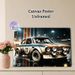 Vintage Rally Car Painting Poster, Moody Rainy Night Gritty Race Car Scene Poster, Realistic Dynamic Automotive Artwork Ideal For Garage, Man Cave Or_maomaolike.com