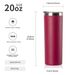 WATERSY 20oz Tumbler With Straw 590ml Stainless Steel Insulated Thermal Mug Double Vacuum Coffee Cup Keep Cold 12H_maomaolike.com