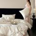 Wholesale French Princess Pastoral Style Pure Cotton 100s Brushed Embroidered Four-Piece Thickened All-Cotton 4-Piece Set_maomaolike.com