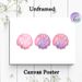 Pastel Seashell Painting Poster, Soft Pink-to-Purple Gradient Seashells Poster, Delicate Coastal-inspired Decor, Ideal For Bathroom, Bedroom Or Living_maomaolike.com