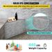 Tile Shower Seat, 22.4\" X 16\" X 20\" Ready To Tile Shower Seat, Factory Waterproof & 100% Leak Proof Tileable Shower Corner Seat, 440lbs Load-Bearing Triangular Board Shower Bench, Grey_maomaolike.com