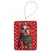 English Bulldog Holiday Christmas Porcelain Ornament Christmas Tree Hanging Decorations For Home Christmas Holiday, Rectangle, Gift, Multicolor_maomaolike.com