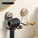 Holder Rack Bathroom Storage Suction Cup No-Drill Wall-Mounted Hair Dryer Stand_maomaolike.com