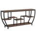 Industrial Console Table, Entryway Sofa Table With Shelves_maomaolike.com