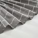 Gray And White Plaid Single Piece Elastic Pleated Bed Apron Hotel Linen Bedside Skirt_maomaolike.com