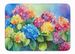 Hydrangeas In Watercolor Memory Foam Kitchen Mat Machine Washable Anti-Fatigue Mat Cushion Comfort Bath Mat Or Kitchen Rug_maomaolike.com