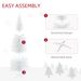 6' Artificial Pencil Christmas Tree, Slim Xmas Tree With 390 Realistic Branch Tips And Plastic Stand, White_maomaolike.com