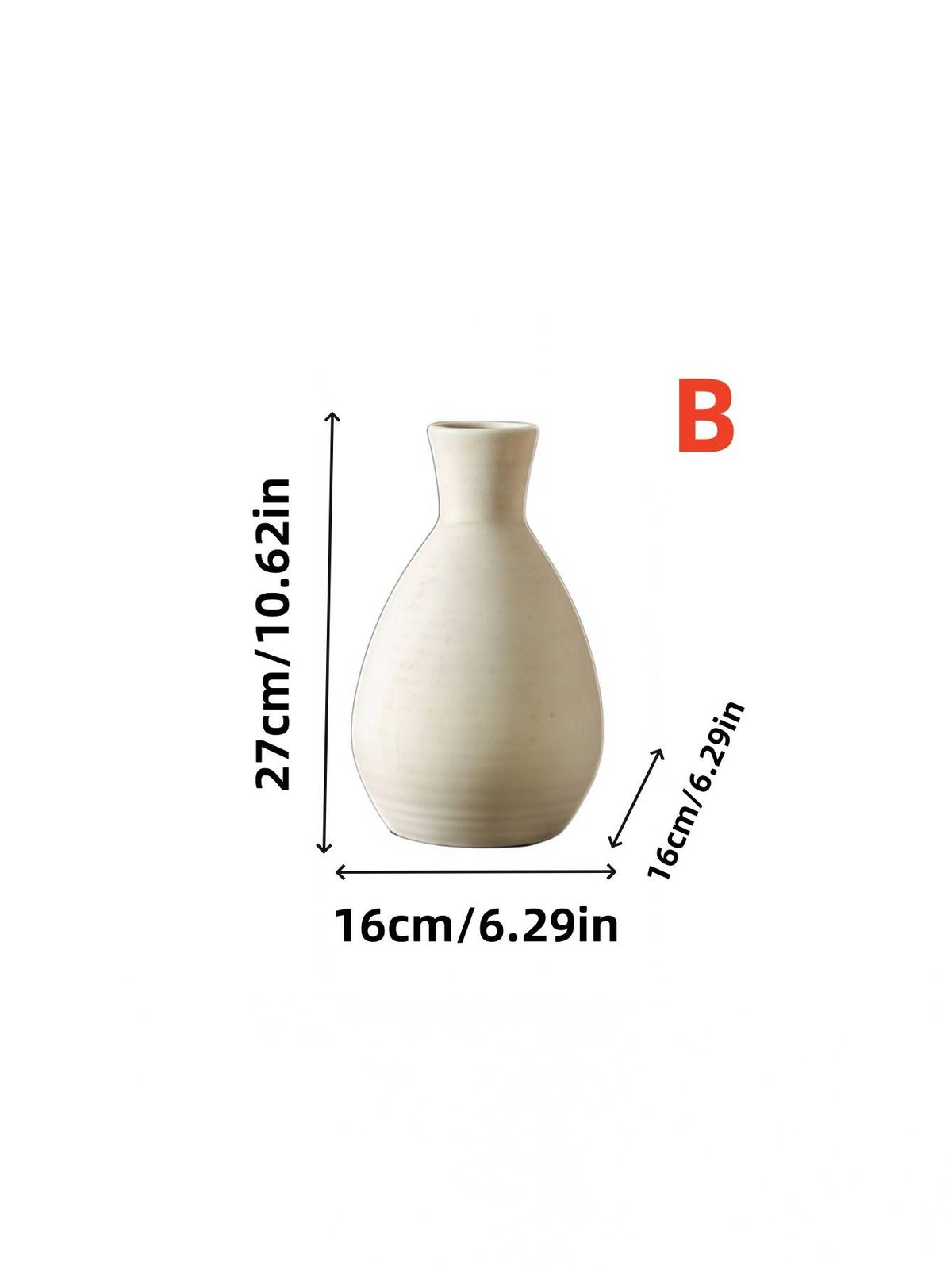 1pc Wabi-sabi Style Design Ceramic Vase Can Hold Water Cone, Small Size, Lightweight, Suitable For A Variety Of Scenes, Ornament Decoration Vase_maomaolike.com