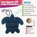 Stingray Turtle Design Floating Scum Cleaner, 3D Honeycomb Mesh Washable Reusable Sponge For Hot Tub Spa Pool Bathtub, Effectively Absorbs Oils Scum, Maintains Water Clarity And Extends Filter Life_maomaolike.com