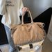 Solid Color Simple Short Trip Travel Unisex Handheld Luggage Single Shoulder Crossbody Carry-on Maternity Bag_maomaolike.com