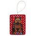 Cairn Terrier Holiday Christmas Porcelain Ornament Christmas Tree Hanging Decorations For Home Christmas Holiday, Rectangle, Gift, Multicolor_maomaolike.com