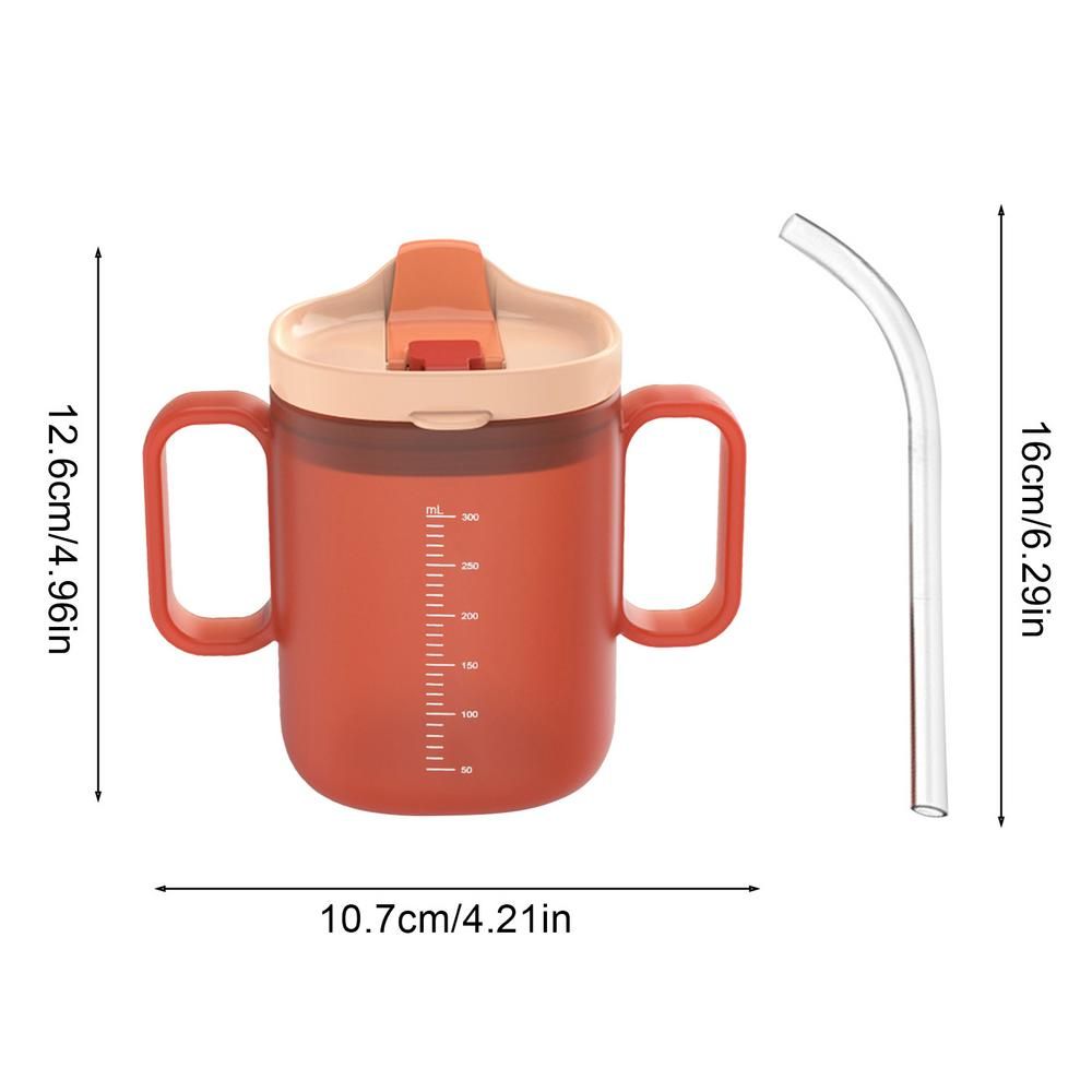 Adult Sippy With Lid And Straw Plastic Mug Drinking Disabled Elderly Spill Proof Dysphagia Cup Parkinsons Aids Living_maomaolike.com