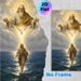 Trinity Themed Religious Painting Poster, Serene Realistic Sacred Scene Poster, Spiritual Artwork Ideal For Home, Church And Prayer Space_maomaolike.com