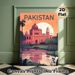 Pakistan Landmark Scenery Painting Poster, Warm-toned Retro Illustrated Poster, Travel-inspired Wall Decor Ideal For Living Room, Bedroom Or Study_maomaolike.com